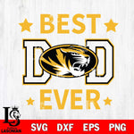 Missouri Tigers Father Day Best Dad Ever Svg Eps Dxf Png File, Digital Download, Instant Download