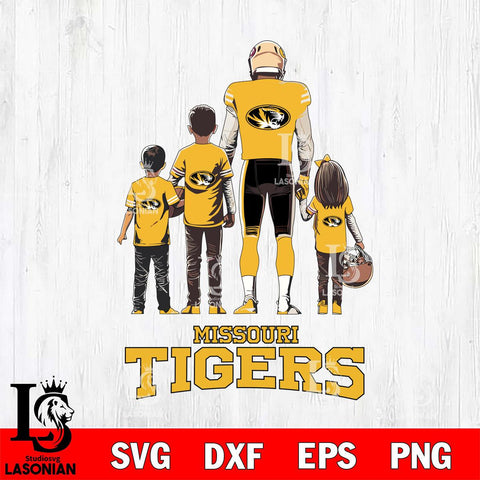 Missouri Tigers Father Football SVG DXF EPS PNG FILE,NCAA SVG, Father day Digital Download,Instant Download, Silhouette