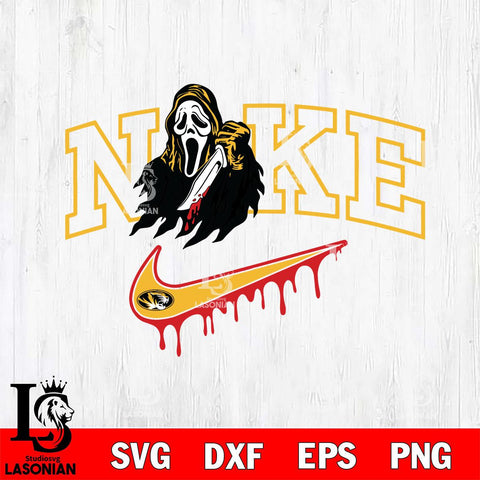 Missouri Tigers Ghostface Nike Svg Eps Dxf Png File, Digital Download, Instant Download