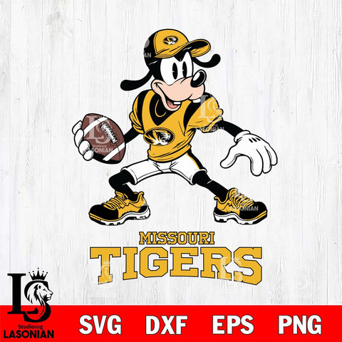 Missouri Tigers Goofy Disney, Svg Eps Dxf Png File, Digital Download