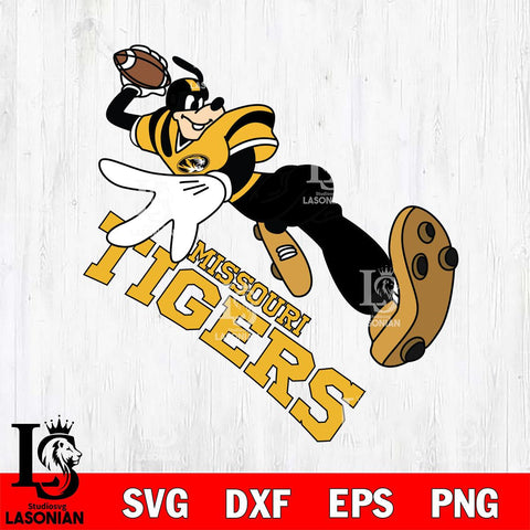 Missouri Tigers Goofy rugby player SVG DXF EPS PNG FILE,NCAA svg ,Football Digital Download,Instant Download, Silhouette