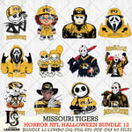 Missouri Tigers Halloween Bundle 12 SVG Svg Eps Dxf Png File, NCAA bundle svg, Digital Download, Instant Download