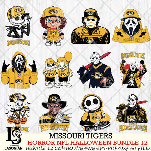 Missouri Tigers Halloween Bundle 12 SVG Svg Eps Dxf Png File, NCAA bundle svg, Digital Download, Instant Download
