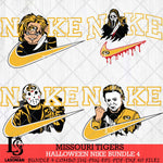 Missouri Tigers Halloween Nike NCAA Bundle 4 Svg Eps Dxf Png File, Digital Download, Instant Download