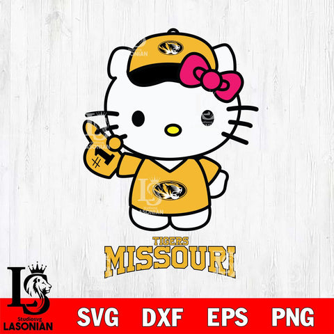 Missouri Tigers Hello Kitty Best Fan Svg Eps Dxf Png File, Digital Download, Instant Download
