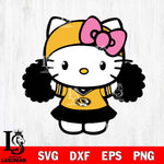 Missouri Tigers Hello Kitty Cheerleader 5 Svg Eps Dxf Png File, Digital Download, Instant Download
