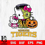 Missouri Tigers Hello Kitty Horror 10 Svg Eps Dxf Png File, Digital Download