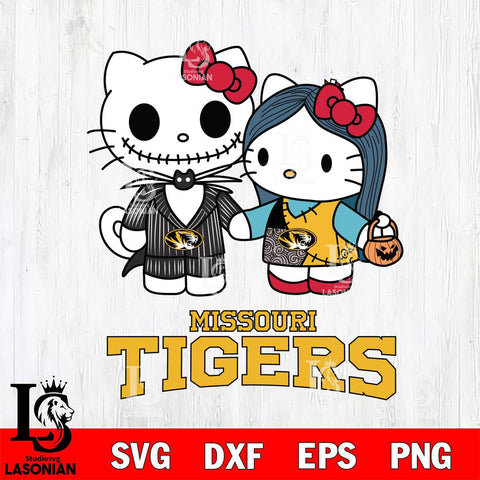 Missouri Tigers Hello Kitty Horror 11 Svg Eps Dxf Png File, Digital Download