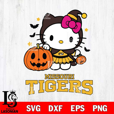 Missouri Tigers Hello Kitty Horror 1 Svg Eps Dxf Png File, Digital Download
