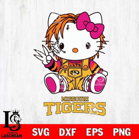Missouri Tigers Hello Kitty Horror Svg Eps Dxf Png File, Digital Download