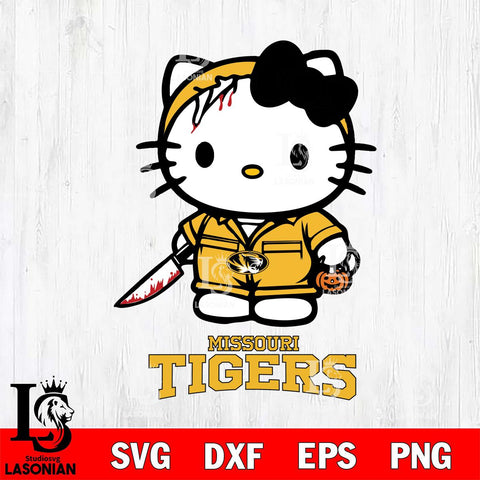 Missouri Tigers Hello Kitty Horror 5 Svg Eps Dxf Png File, Digital Download