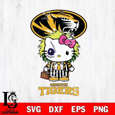 Missouri Tigers Hello Kitty Horror 8 Svg Eps Dxf Png File, Digital Download