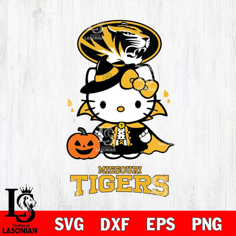 Missouri Tigers Hello Kitty Horror 9 Svg Eps Dxf Png File, Digital Download