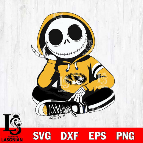 Missouri Tigers Jack Skellington halloween Svg Eps Dxf Png File, NCAA svg, Digital Download, Instant Download