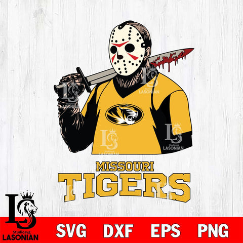 Missouri Tigers Jason Voorhees 11 Svg Eps Dxf Png File, Digital Download