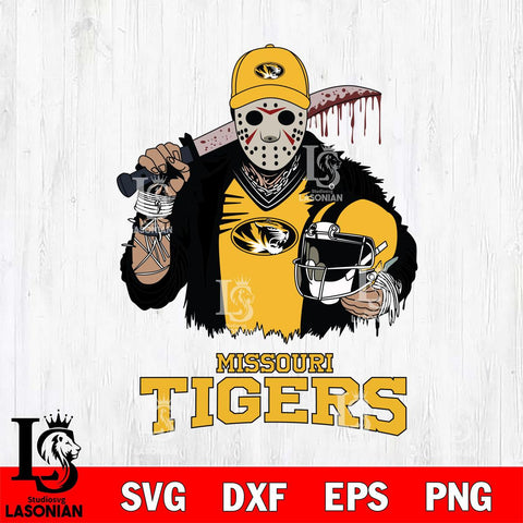 Missouri Tigers Jason Voorhees 2 Svg Eps Dxf Png File, Digital Download
