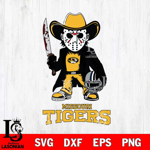 Missouri Tigers Jason Voorhees 3 Svg Eps Dxf Png File, Digital Download