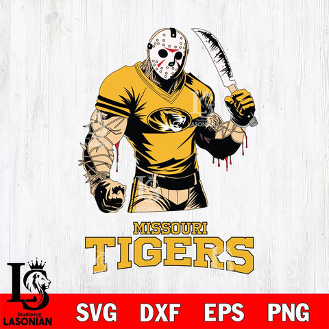 Missouri Tigers Jason Voorhees Svg Eps Dxf Png File, Digital Download