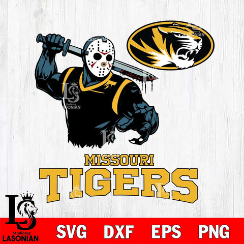 Missouri Tigers Jason Voorhees 5 Svg Eps Dxf Png File, Digital Download