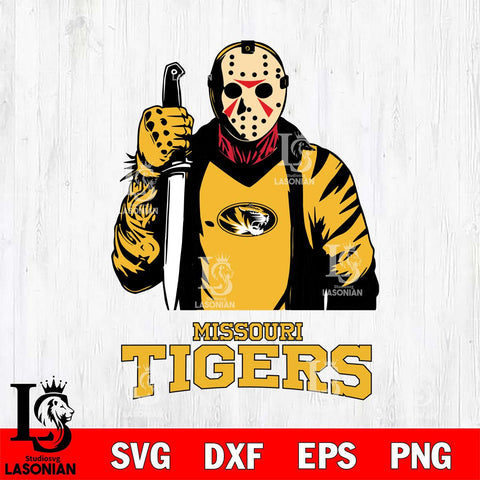Missouri Tigers Jason Voorhees 6 Svg Eps Dxf Png File, Digital Download