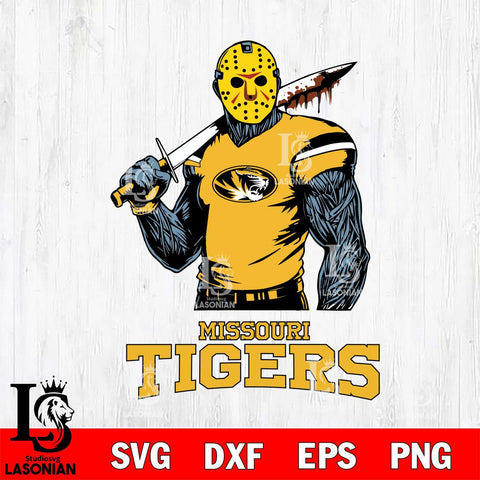 Missouri Tigers Jason Voorhees 7 Svg Eps Dxf Png File, Digital Download