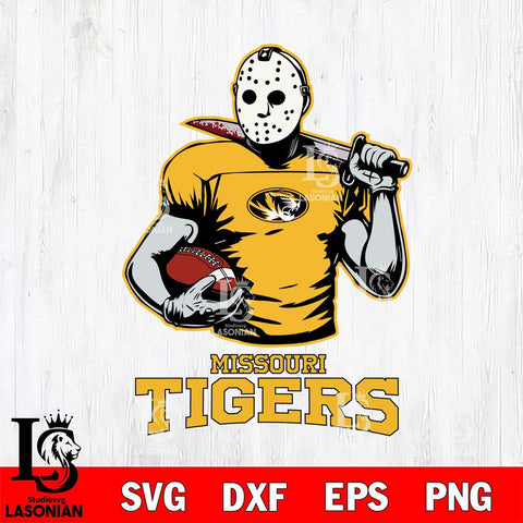Missouri Tigers Jason Voorhees 9 Svg Eps Dxf Png File, Digital Download