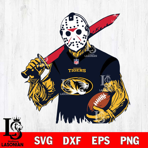 Missouri Tigers Jason Voorhees Horror 11 Svg Eps Dxf Png File, NCAA svg, Digital Download, Instant Download