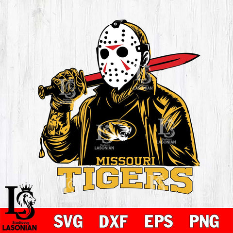 Missouri Tigers Jason Voorhees Horror 12 Svg Eps Dxf Png File, NCAA svg, Digital Download, Instant Download