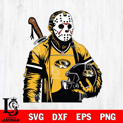 Missouri Tigers Jason Voorhees Horror 2 Svg Eps Dxf Png File, NCAA svg, Digital Download, Instant Download