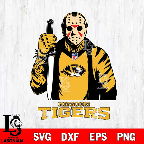 Missouri Tigers Jason Voorhees Horror 3 Svg Eps Dxf Png File, NCAA svg, Digital Download, Instant Download