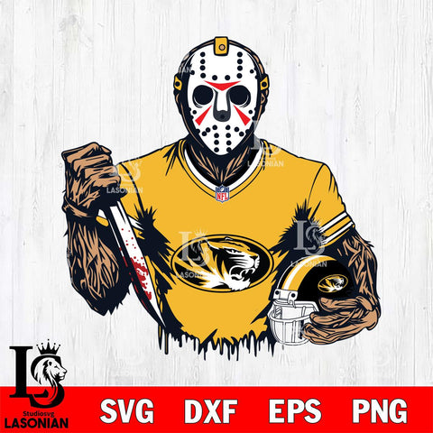 Missouri Tigers Jason Voorhees Horror 5 Svg Eps Dxf Png File, NCAA svg, Digital Download, Instant Download