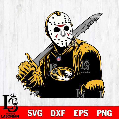 Missouri Tigers Jason Voorhees Horror 7 Svg Eps Dxf Png File, NCAA svg, Digital Download, Instant Download