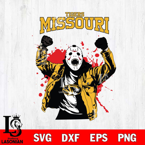 Missouri Tigers Jason Voorhees Horror Halloween 3 Svg Eps Dxf Png File, NCAA svg, Digital Download, Instant Download