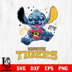 Missouri Tigers Love Stitch, Svg Eps Dxf Png File, Digital Download