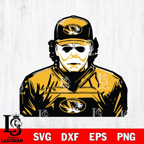 Missouri Tigers Michael Myers Horror Halloween Svg Eps Dxf Png File, NCAA svg, Digital Download, Instant Download