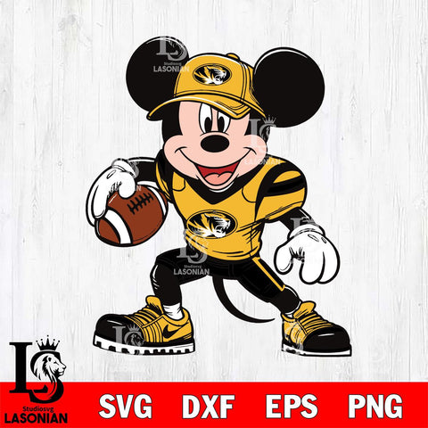 Missouri Tigers Mickey Mouse Svg Eps Dxf Png File, NCAA svg, Digital Download, Instant Download