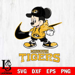 Missouri Tigers Mickey Mouse NIKE, Svg Eps Dxf Png File, Digital Download