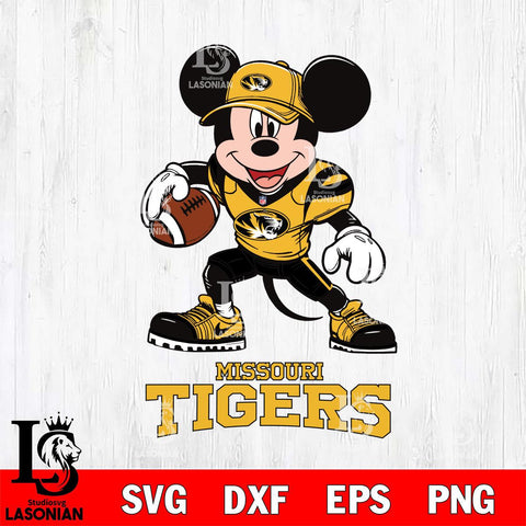Missouri Tigers Mikey Mouse Disney, Svg Eps Dxf Png File, Digital Download