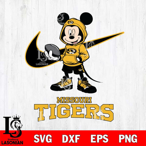 Missouri Tigers Mikey Mouse Disney NIKE, Svg Eps Dxf Png File, Digital Download