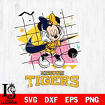 Missouri Tigers Minnie Mouse Dancing SVG DXF EPS PNG FILE, NCAA File Cut,Digital Download,Instant Download