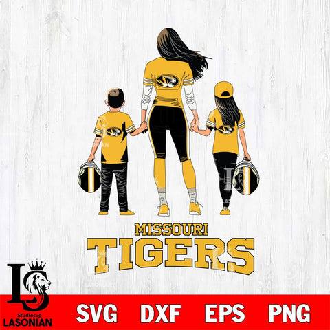 Missouri Tigers Mother and son Rugby SVG DXF EPS PNG FILE,NCAA SVG, Father day Digital Download,Instant Download, Silhouette