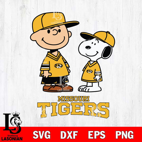 Missouri Tigers Peanuts Snoopy Football SVG DXF EPS PNG FILE,Snoopy File Cut, NCAA Digital Download,Instant Download,Christmas Silhouette