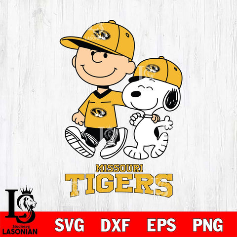 Missouri Tigers Peanuts Snoopy Friends SVG DXF EPS PNG FILE,Snoopy File Cut, NCAA Digital Download,Instant Download,Christmas Silhouette