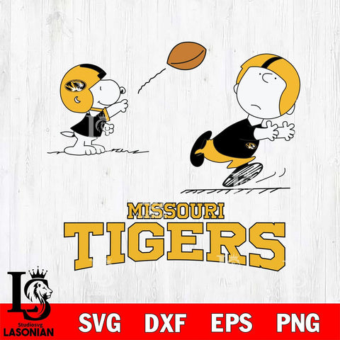 Missouri Tigers Peanuts play football SVG DXF EPS PNG FILE,Snoopy File Cut, NCAA Digital Download,Instant Download,Christmas Silhouette
