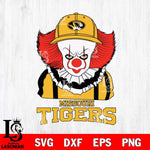 Missouri Tigers Pennywise Horror Sport 10 Svg Eps Dxf Png File, Digital Download