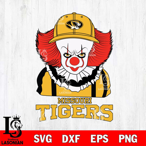 Missouri Tigers Pennywise Horror Sport 10 Svg Eps Dxf Png File, Digital Download