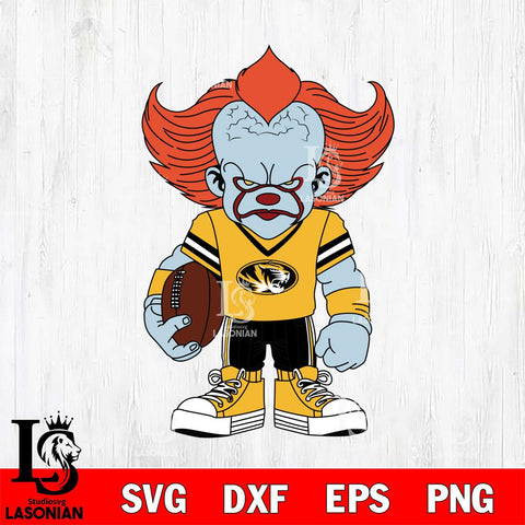 Missouri Tigers Pennywise Horror Sport 11 Svg Eps Dxf Png File, Digital Download
