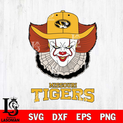Missouri Tigers Pennywise Horror Sport 12 Svg Eps Dxf Png File, Digital Download