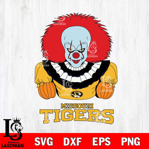 Missouri Tigers Pennywise Horror Sport 3 Svg Eps Dxf Png File, Digital Download