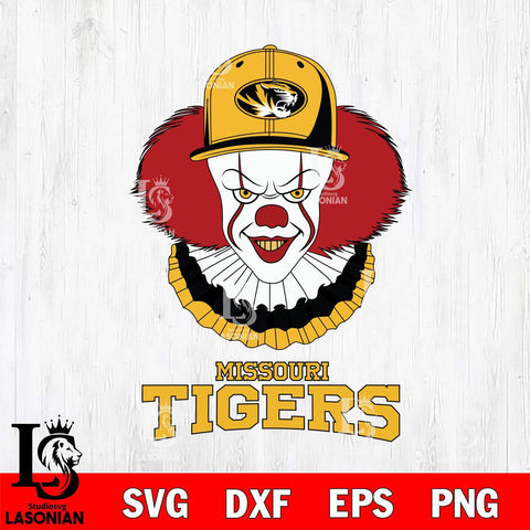 Missouri Tigers Pennywise Horror Sport 4 Svg Eps Dxf Png File, Digital Download